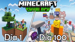 12K views · 352 reactions | 100 DÍAS en un SKYBLOCK con 100 SUSCRIPTORES en MINECRAFT | ZOZO En Español | Facebook