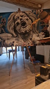 8.3K views · 1.4K reactions | Siste prosjekt. #painting #art #maleri #tegning #drawing #oppfinnerfabrikken | Oppfinneren Erik Alfred | Facebook