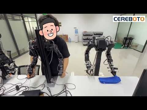 OpenArm Mini + OpenArm Leader Teleoperation Demo | Physical AI & Robot Learning