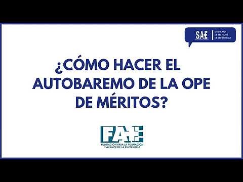 ¿Cómo realizar el autobaremo de la OPE de Méritos?