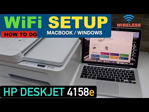 HP DeskJet 4158e WiFi Setup Using HP Smart App | MacBook | Windows Laptop