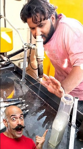 Diesel Injector Nozlle testing/ #dieselinjector #injector #workshop #mechanic