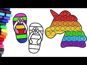 Pop It Unicorn And More🦄 | Step By Step Drawing | Chiki Art Hindi