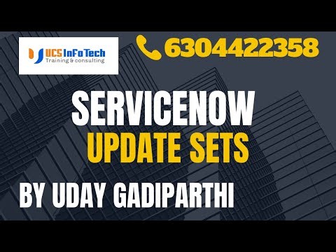 ServiceNow Update Sets explained in detail by Uday Gadiparthi.Contact us at 6304422358