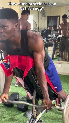 Ostrich eggs is better than whey protein and mass gainers.💪🥚 Program:Spider Curl… #eggprotein #egg