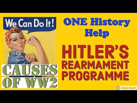 GCSE History Revision: Causes of WW2 - Rearmament #onehh