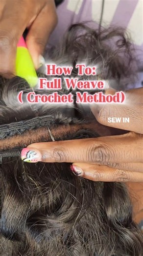 Traveling Hair Stylist | LICENSED on Instagram: "💥How To : Full Weave ( Crotchet Method) .Call or text 301-485-9298 for your next appointment . Save and Try for later. SERVING ALL STATES. Follow to see more tutorials. 💎Hairloss Consultations Available 💎Out of State Consultations "Transform your look effortlessly with a full sew-in weave using the crochet method! ✨ This technique gives you the best of both worlds: the natural look and feel of a traditional sew-in with the speed and versatility