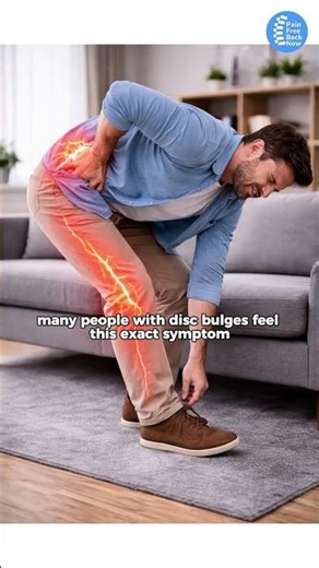 Tying Shoes Causes Sciatica Pain (Disc Bulge Explained)
