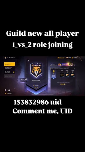 ‼️⚠️ PB PRINCE 07⚠️‼️ on Instagram: "Free Fire guild test New build SSG @pb__prince_ff #trending #reels #viral #reelsinstagram #ff"
