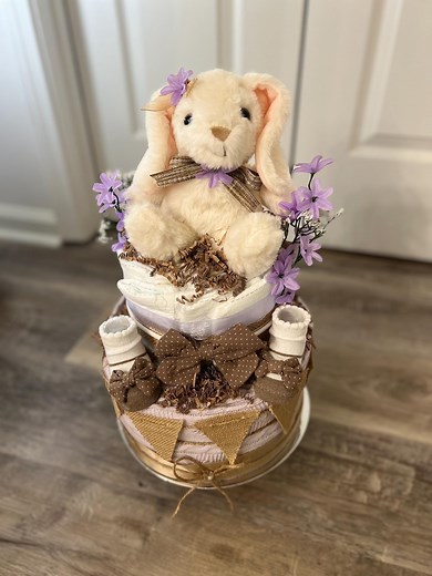 Bunny Diaper Cake - Etsy