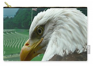 Memorial Day Fly Over Zip Pouch by J Paul DiMaggio
