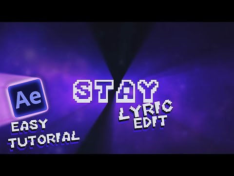 How to make Lyrics Video in After Effects - EASY Tutorial [STAY EDIT]