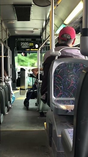 Peterborough Transit #2505 Bus Ride on route 3 Park with beautiful ISL Engine