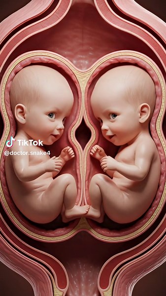 Stunning Twins Inside the Womb Footage