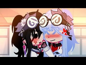 Psycho gf 🔪💢❤️ | Yansim AU | Back story fan made💞 | 🦝💸Megami x Ayano🐺🔪 | Human ver.