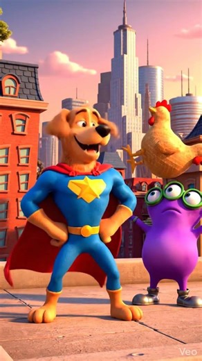 HAHA! 😆 super dog vs alien 👽 kids short