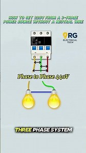 3 Phase Without Neutral 220V Connection Explained #electrical #controlsystem #switchgear #automation