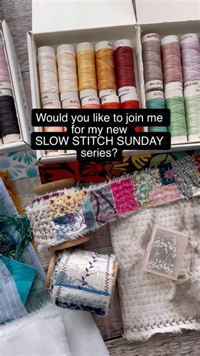 Join me for my new ‘Slow Stitch Sunday’ series - new embroidery stitches every week ❤️