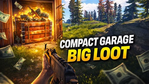 Treasure awaits! Solo raiding a compact Rust garage