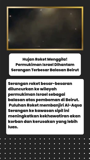 Puluhan Roket Bajiri Al-Aqsa, Israel