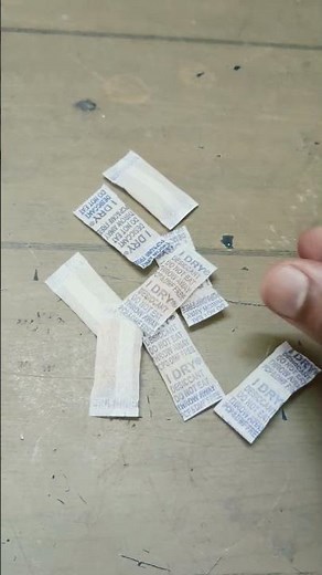 how to reuse the plastics that were given as desiccant.. ways to reuse the desiccant comes with pack
