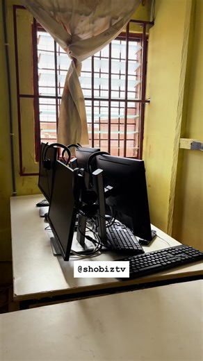 All computers and equipment were found intact as Intel Representative Sean Anthony inspected the ICT lab. #shobiztv