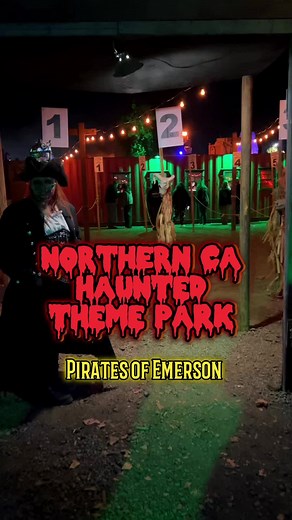 Bay area haunted theme park, Pirates of Emerson located in the east bay. The actors did a really good job and it was fun if you love all halloween things!#hauntedthemepark #halloween #halloweekend2023