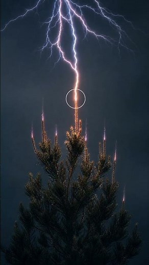 How Lightning Finds the Ground — It Connects Both Ways