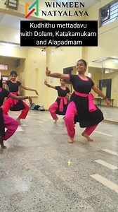 Kudhithu mettadavu with dolam, Katakamukam and Alapadmam #dance #bharatanatyam #kudhithumettadavu #adavu #danceclass | Winmeen Natyalaya