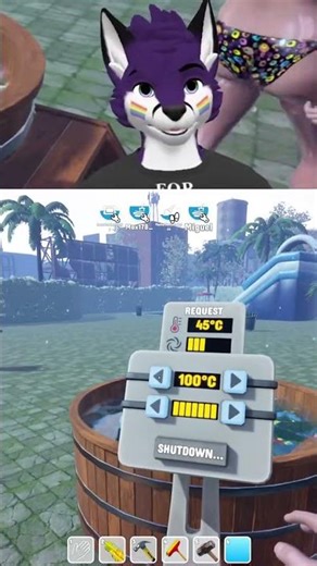 Fish Out Of Water XD #waterparksimulator #streamer #simulator #furry #furries #vtuber #furryvtuber