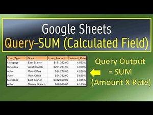 Google Sheets Query Sum Calculated Field