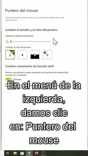 Cómo Modificar El Tamaño y Color Del Cursor o Puntero Del Mouse En Windows 10 #windows10