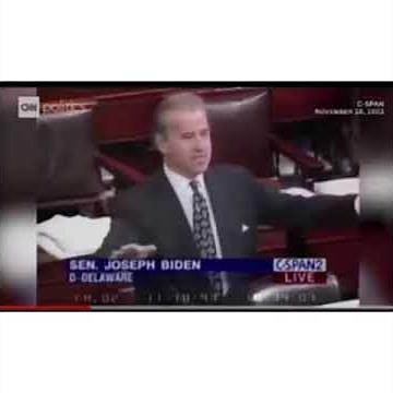 Joe Biden speaking about the 1990 Crime bill