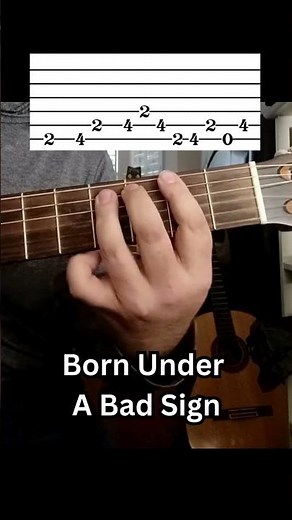 Born Under a Bad Sign Easy Blues Guitar Tutorial