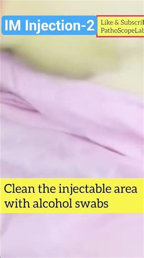 💉 Intramuscular Injection (IM) step-by-step safe technique proper 90°injection method #shorts #lab