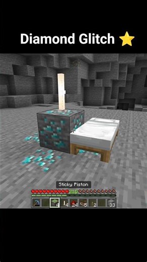 New Diamond Glitch Moment in Minecraft Part 23