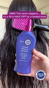 Our BIGGEST SALE of the year is here NOW! ✨ 50% off sitewide for a limited time only 💖 Terms & Conditions Apply. https://itsa10haircare.com/pages/rules" | It's a 10