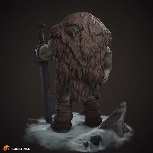 Orc — 3D Sculpt and Render, Shot 1