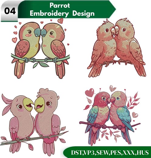 Parrot Embroidery Design, Tropical Bird, Exotic Parrot, Parrot Sketch, Macaw Parrot, Macaw Parrot, Machine Embroidery Design - Etsy