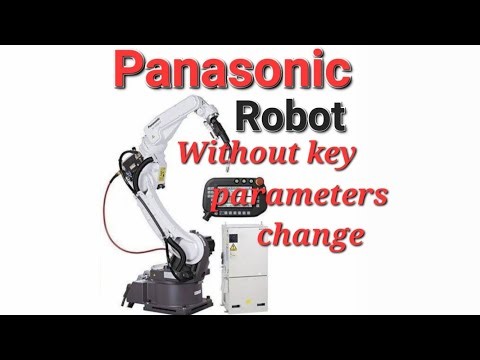Parameters change in online mode /without key in Panasonic Robot