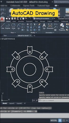 AutoCAD 2D Drawing For Beginners In Hindi @cadcamtechstudy #autocad #designingfuture