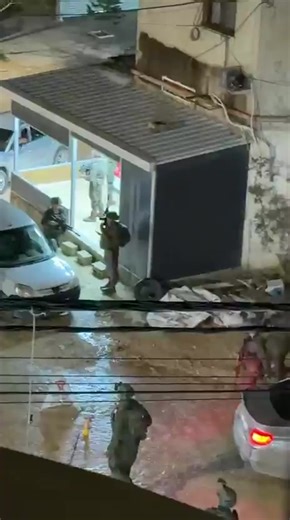 Israeli occupation forces harass Palestinians by stopping and searching their vehicles at Al-Naseem roundabout in Jenin city, occupied West Bank.#foryoupage #fyp #explorepage✨ #westbank