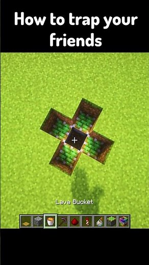 The easiest way to trap a friend in Minecraft #minecraft #shorts