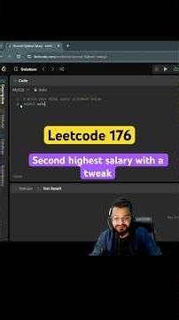 Leetcode 176 - Second highest salary with a tweak #sql #coding #sqlserver