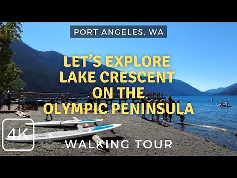 Enjoying Lake Crescent & Lodge in Port Angles, WA | 4K Walking Tour