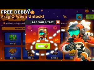 I Unlocked Debby for FREE in Frag’O’ween! (Full Upgrade + Gameplay)