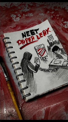 Neet paper 📜 Leak 😭 art 🙏#shorts #art #neet #paper