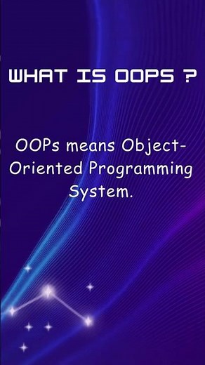 What is OOPs in 15 Seconds | #codingshorts #coding #programming #java #oops #javabeginners #shorts