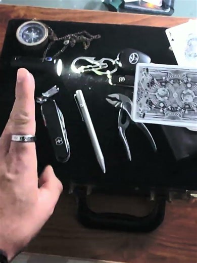 Blackout EDC x Contraband magic in motion #knipex#victorinox #edcgear #theory11#sleightofhand