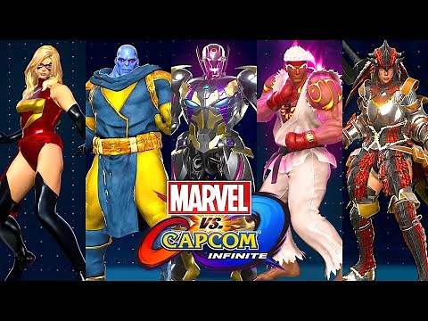 Marvel vs Capcom Infinite - All Characters & Costumes (4K 60FPS)